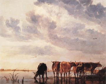  countryside Oil Painting - Cows countryside painter Aelbert Cuyp
